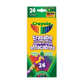 24-Pack Erasable Coloured Pencils