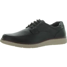 Aston Marc Mens Galt 01 Round Toe Faux Leather Oxfords