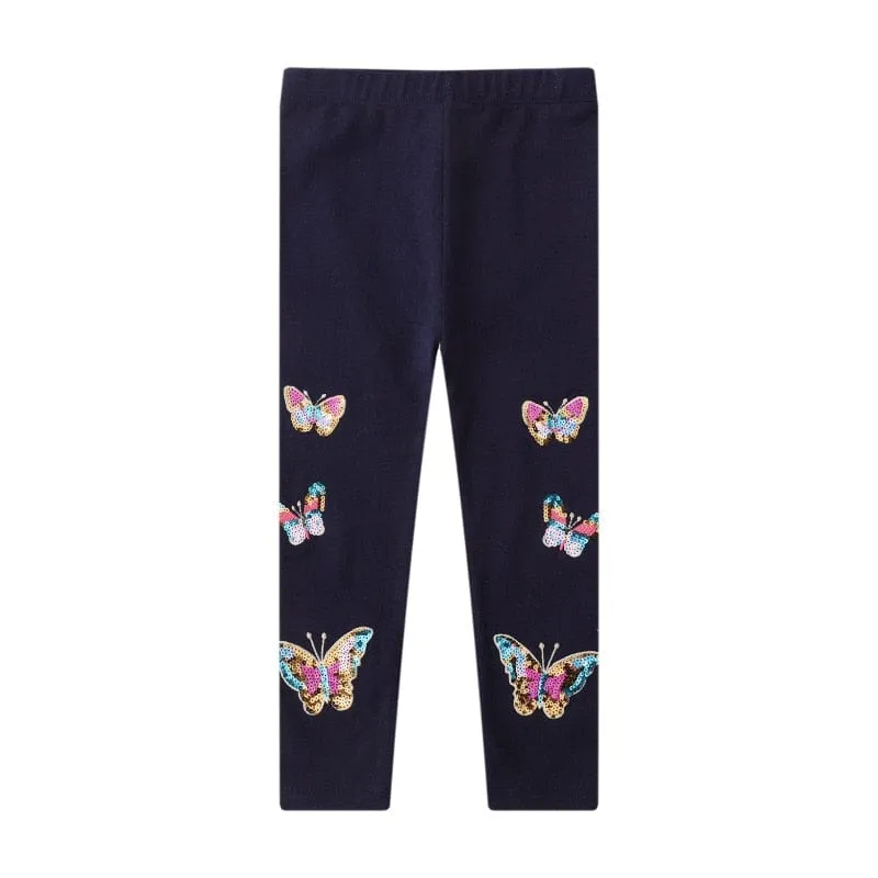 Colorful Girl's Leggings - Butterfly Fun