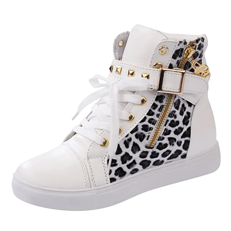 Funki Buys | Boots | Women's Zip Buckle Ankle Boot Sneakers