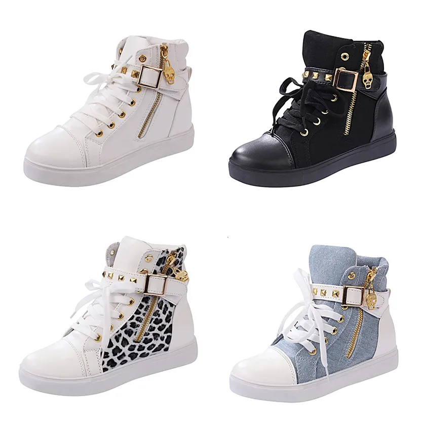 Funki Buys | Boots | Women's Zip Buckle Ankle Boot Sneakers