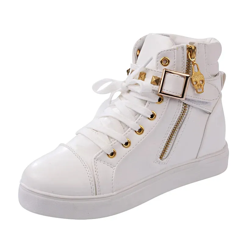 Funki Buys | Boots | Women's Zip Buckle Ankle Boot Sneakers