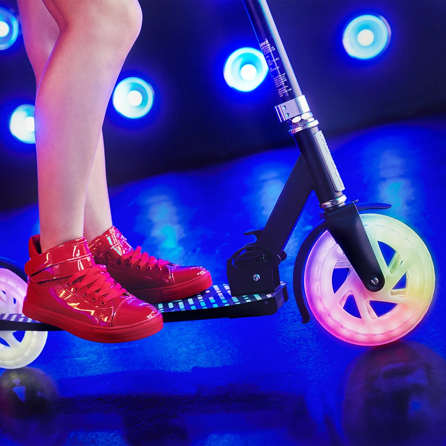 Galaxy Big-Wheel Light-Up Kick Scooter