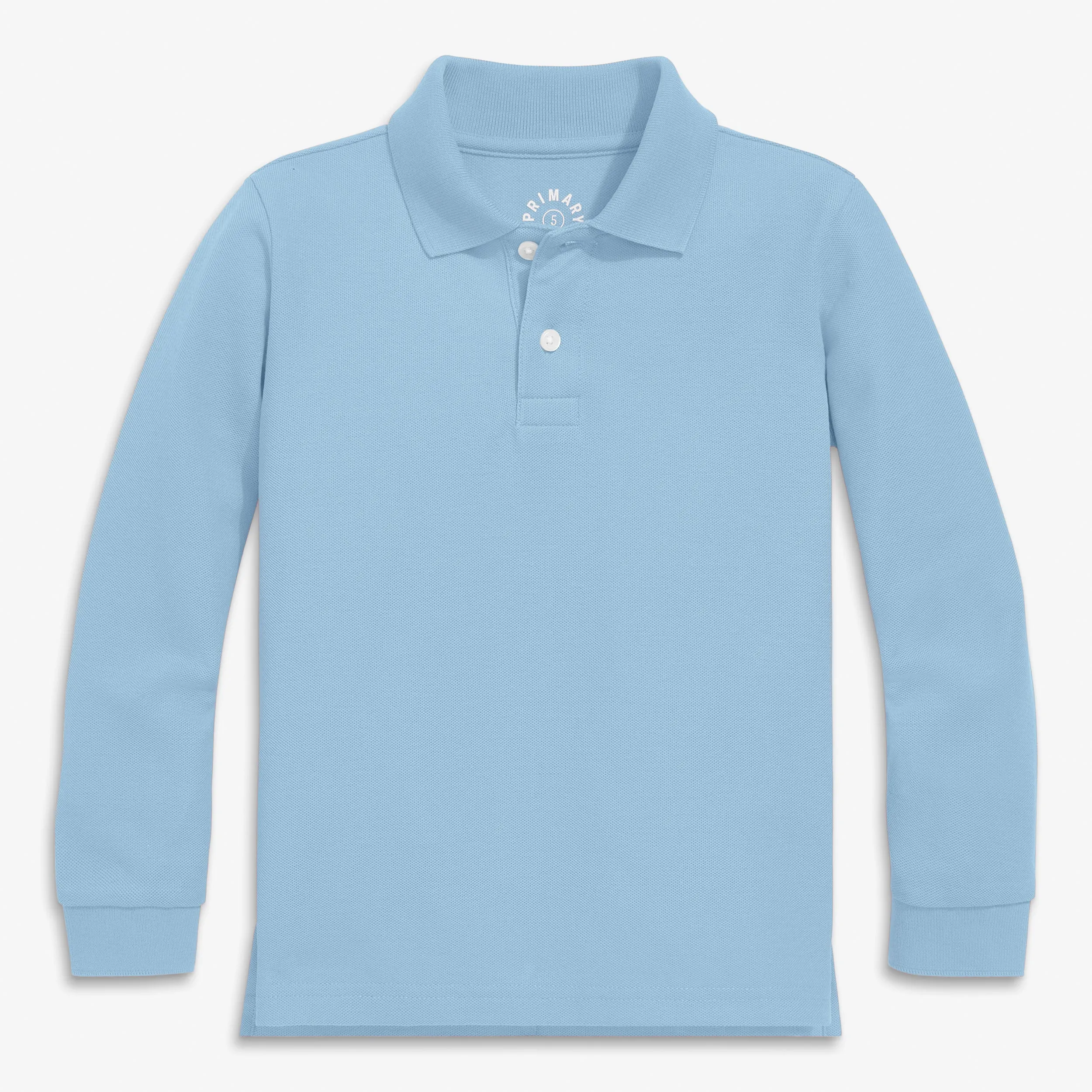 Kids long sleeve pique polo