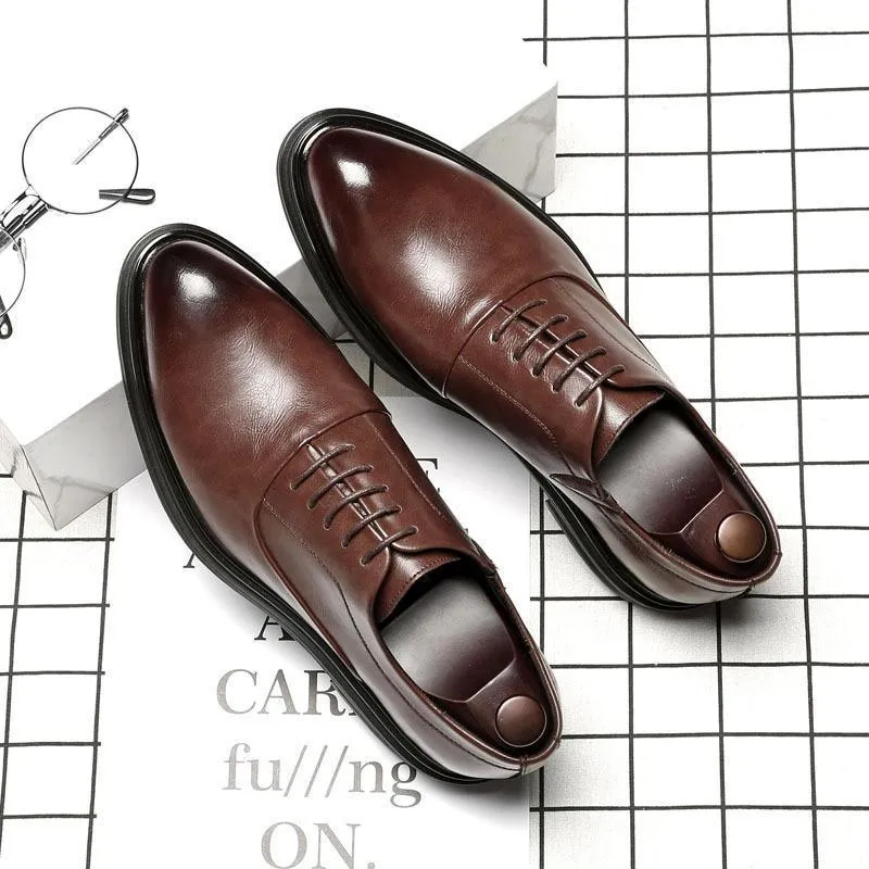 Men Dress Shoes -  Ronald Leather Oxford Shoes