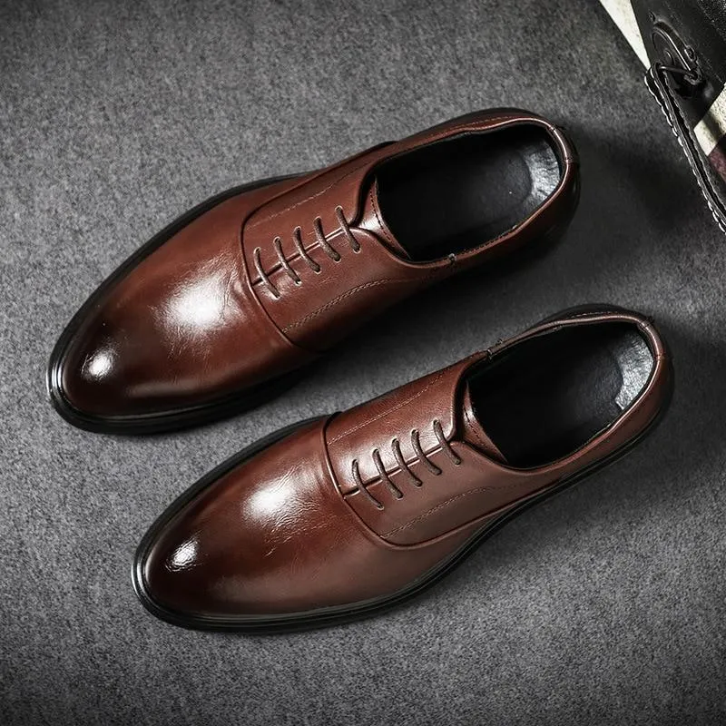 Men Dress Shoes -  Ronald Leather Oxford Shoes