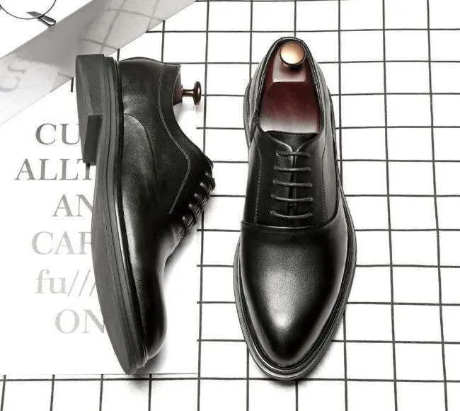 Men Dress Shoes -  Ronald Leather Oxford Shoes