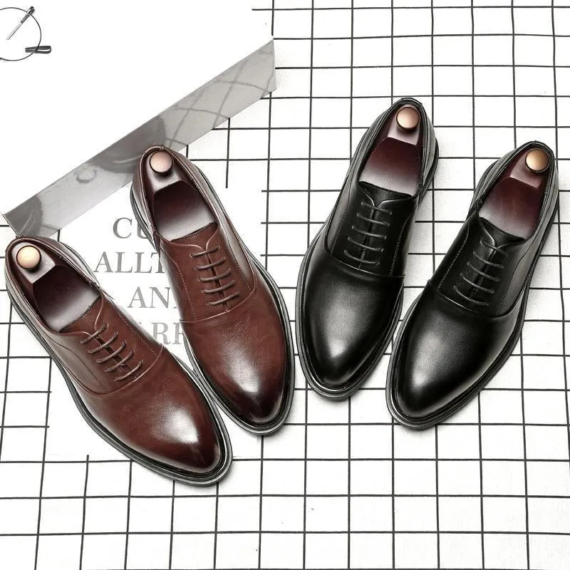 Men Dress Shoes -  Ronald Leather Oxford Shoes