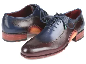 Paul Parkman Blue & Bordeaux Oxfords