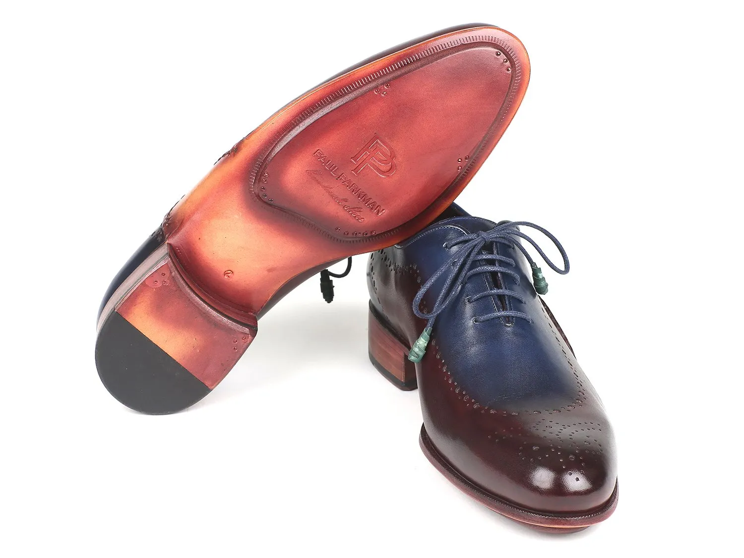 Paul Parkman Blue & Bordeaux Oxfords