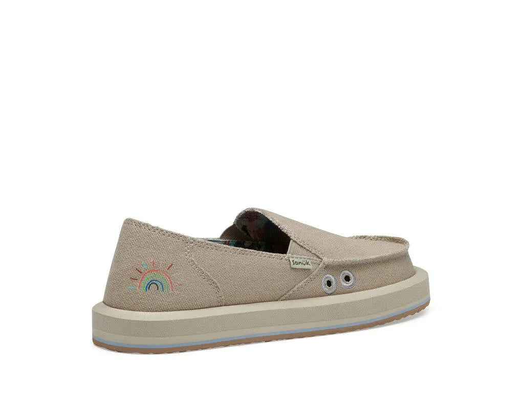 Sanuk Womens Pridewalk Surfer X PPF Cobblestone