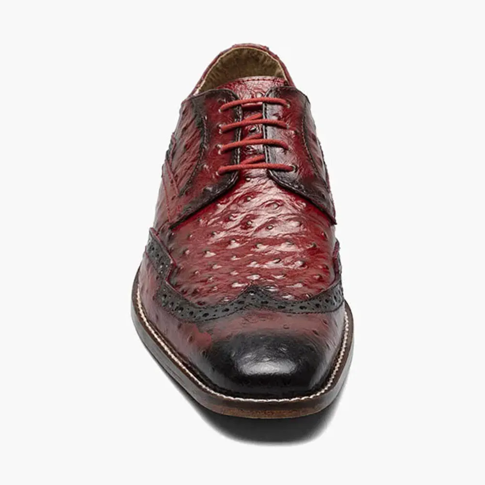 Stacy Adams GENNARO Red Wingtip Oxford Shoes