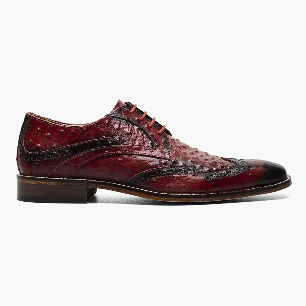 Stacy Adams GENNARO Red Wingtip Oxford Shoes