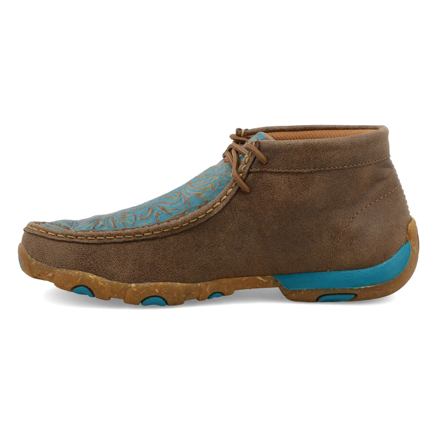 Twisted X Women's Chukka Driving Moc-Bomber and Turquoise